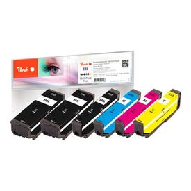 Peach Multi Pack Plus - 6-pack - black, yellow, cyan, | PI200-487
