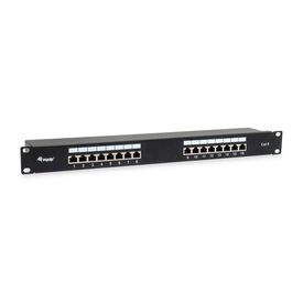 Equip 16-Port Cat.6 Shielded Patch Panel - Black - 10/10 | 326417