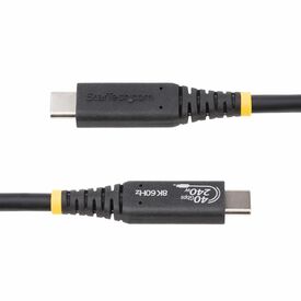 StarTech.com 50cm (1.6ft) USB4 Cable, USB-IF | 50C-40G-USB4-CABLE