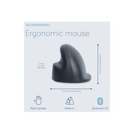 R-Go Vertical mouse HE Basic - Vertical mouse - erg | RGOHEBAMRWL