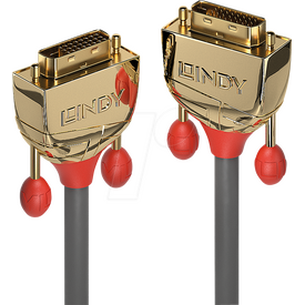 Lindy Gold - DVI cable - dual link - DVI-D (M) to DVI-D ( | 36202