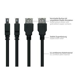 Good Connections UK30P-ASA-050S - 5 m - USB A - USB A - USB 3.2 G
