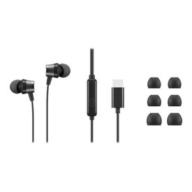 Lenovo Go - Earphones with mic - in-ear - black - fo | 4XD1J77351