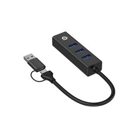 Conceptronic Adapter USB3.0-> RJ45.3xUSB3.0 TypC Ad 0. | DONN07BA