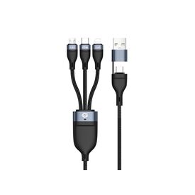 Conceptronic ETTA05B15 USB 3-in-1 PD 3.0 60W Charging Cable 1.5M,