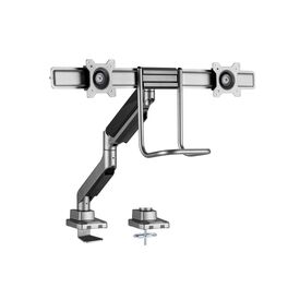 Equip 17"-32" Dual Monitor Desk Mount Bracket, Clamp/Gro | 650161