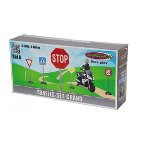 Jamara 460257, Toy traffic signs set, 3 yr(s), Plastic, Black, Bl