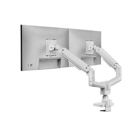Equip 17"-35" Heavy-Duty Dual Monitor Desk Mount Bracket, White 650183