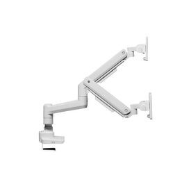Equip 17"-35" Heavy-Duty Dual Monitor Desk Mount Bracket, White 650183