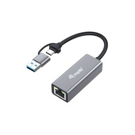 Equip USB-C to 2.5 Gigabit Ethernet Network (USB-C+A) Adapter 133495
