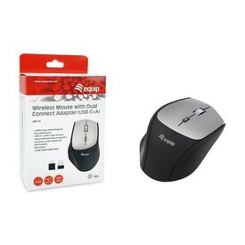 Equip Wireless Mouse with Dual Connect Adapter (USB-C+A) 245115