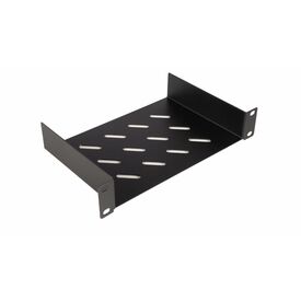 Equip Fixed Shelf 10', 1U, 150MM, Black, Rack sh | EZFS-10-1-15-B