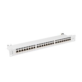 Lanberg PPS7-1024-S, Cat7, F/UTP (FTP), Grey, ABS, Metal, Rack mo