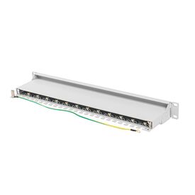 Lanberg PPS7-1024-S, Cat7, F/UTP (FTP), Grey, ABS, Metal, Rack mo