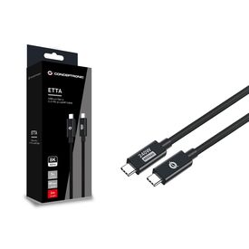 Conceptronic ETTA04B20 USB 4.0 Gen 3 C-C PD 3.1 240W Cable 2M, 48