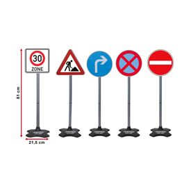 Jamara 460293, Toy traffic signs set, 3 yr(s), Plastic, Black, Bl