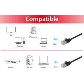 equip Slim - Patch cable - RJ-45 (M) to RJ-45 (M) - 20 m | 606131