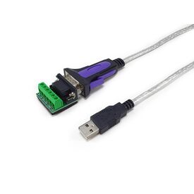 Equip USB-A to Serial RS-422/485 DB9 adapter cable, Grey | 133387