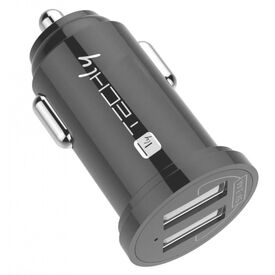 Techly Mini Car Charger 2 USB-A Ports 12W / 2.4A | IUSB2-CAR5-A24