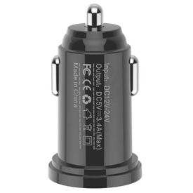 Techly Mini Car Charger 2 USB-A Ports 12W / 2.4A | IUSB2-CAR5-A24
