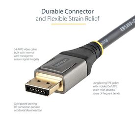 StarTech.com 1ft/30cm DisplayPort 1.4 Cable, 8K 60Hz  | DP14VMM1F