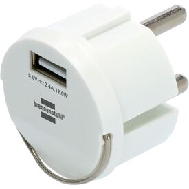 Brennenstuhl 1508110, USB, White, IP44, 2.4 A, 5 V, 2.4 A