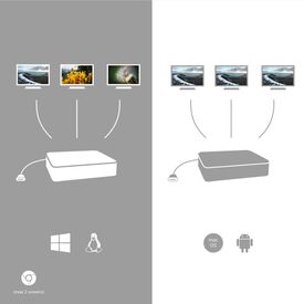 USB-C Metal Ergonomic 4K 3x Display Docking Stati | C31FLATPRO100