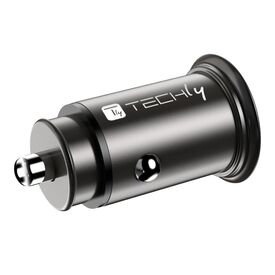 Techly Mini Car Charger USB-A and USB-C Quick  | IUSB2-CAR5-AC38W