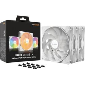 be quiet! LIGHT WINGS LX 140 mm PWM high-speed white, set of 3