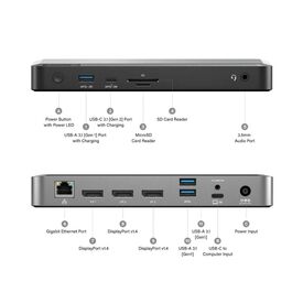ALOGIC MX3 TripleDisplay Docking station USBC 3 x DUPRMX3WW