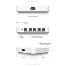 Ubiquiti Compact 2.5G Cloud Gateway with 30+ UniFi UCGMAX