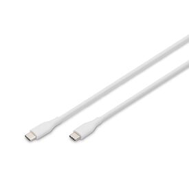 Digitus USB-C silicone connection cable, 2m, wh | AK-300341-020-W