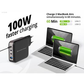 Conceptronic 4-Port 100W GaN USB PD Charger ALTHEA18B