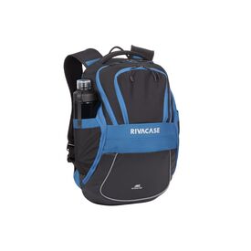 Rivacase 5225 / Casual backpack / Black / Nylon | 5225 BLACK/BLUE