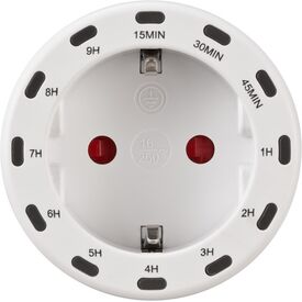 Brennenstuhl 1506130 / White / Analog / Buttons / 230 V / 13 A