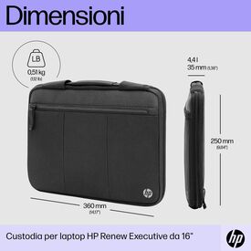 HP Renew Executive - Notebook sleeve - 14.1" - black -  | 6B8Y3AA