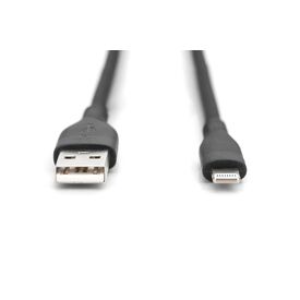 Digitus Lightning silicone connection cable, US | AK-600108-005-S