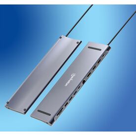Manhattan 12-in-1 - Docking station - USB-C 3.2 Gen 1 -  | 190305