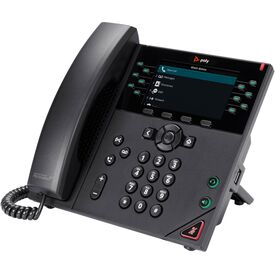 Poly VVX 450 VoIP phone 3way call capability SRTP, 8B1L7AAAC3