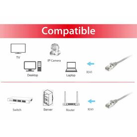 equip - Patch cable - RJ-45 (M) to RJ-45 (M) - 15 cm - S | 606700