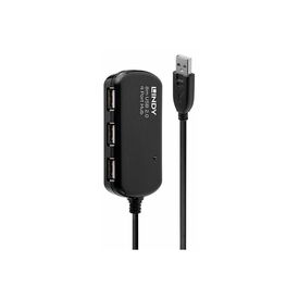 Lindy USB 2.0 Active Extension Pro 4 Port Hub Hub 4 x USB 42781