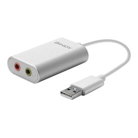 Lindy USB Type A to Audio Converter Sound card stereo 42926