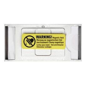 DURABLE CLASSIC Name badge for 30 x 65 mm magnet silver 854023