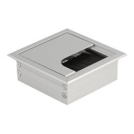 Delock - Cable grommet - silver | 66860