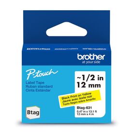 Brother BTAG-631 - Black on yellow - Roll (1.2 cm x 4 m | BTAG631