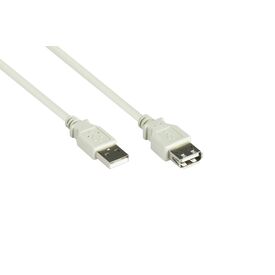 Alcasa 2511-OF2 / 1.8 m / USB A / USB A / USB 2.0 / Male/Female /