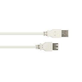 Alcasa 2511-OF2 / 1.8 m / USB A / USB A / USB 2.0 / Male/Female /