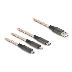 Delock 3 in 1 - Charge-only cable - USB male to Micro-USB | 88158