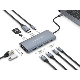 Conceptronic DONN06G 10-in-1 USB 3.2 Gen 1 Docking Station