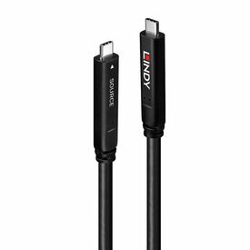 Lindy 10m USB 3.2 Gen 2 &amp DP 1.4 Type C Hybrid Cable / | 43398